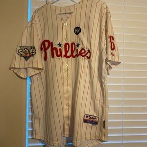 Ryan Howard Philadelphia Phillies World Series 2009 Jersey #6 Size 54